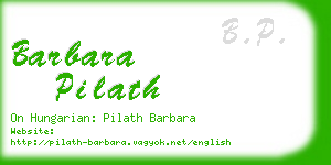 barbara pilath business card